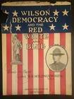 Vintage 1918 Sheet Music  wilson Democracy And The Red White And Blue 