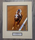 Secretariat 1973 Belmont Stakes Photo 2 8x10 Matted   Framed Signed Ron Turcotte