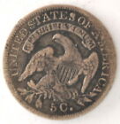 1835 Capped Bust Half Dime Us 90  Silver 5 Cent Coin Small Date Small 5c 
