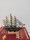 1 Pc If Wooden Sailing Boat Ship Model Mini Nautical Deco