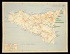 Ww2 Battle Of Sicily Map Allied Victory Capture Palmero Messina Operation Husky