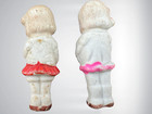 Vintage Bisque Penny Dolls Lot Of 2 Miniature 2  Figurine Made In Japan Antique