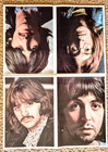 Vintage  1968 Beatles White Album Lyric And Portrait Posters Inserts