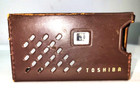 Vtg Toshiba 6 Transistor Am Radio 6tp-385 Case Removeable Antenna 9v Work Well