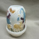 Fenton Glass Birth Of A Savior Jesus Nativity Fairy Lamp   385 G  Mccormick
