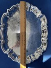 Vtg Leonard Silver Plate Serving Tray Hallmarked 14     11  Htf Near Mint