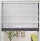 Thermal Room Darkening Fabric Roman Shades Color  Graphite Size  34 5  W X 60 