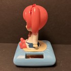 New Solar Powered Dancing Toy Bobblehead - From Japan - Cute Girl With Pink Hair