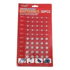 50   Assorted Watch Cell Batteries Ag1 Ag3 Ag4 Ag10 Ag12 Ag13 For Toys   Watches
