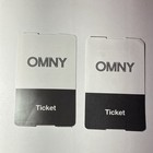 Omny Nyc New York City Transit Single Ride Ticket Cards  2x Single Ride