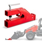 2  Trailer Hitch Bucket Clamp Ball Mount Receiver For Bobcat Tractor Skidsteer