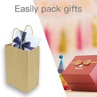 100 Pack 5 25 x3 25x8  Brown Small Paper Bags With Handles Bulk  Gift Paper Bags