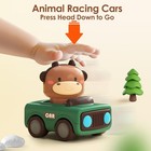 Iplay  Ilearn Press To Go Car Toys For Toddlers 1-3  Baby Animal Racing    