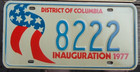 1977 Washington Dc Jimmy Carter Inaugural License Plate  Dc  8222 222 Triple 2 S