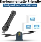 Eyeglass Cleaning Kit With Spray   Microfiber Cloth  No Streaks  Black