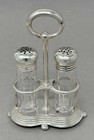 Pere Marquette Ry 1947 Silverplate Salt   Pepper Caster Set