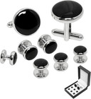8 Pcs Mens Cufflinks   Tuxedo Studs Set Tuxedo Buttons And Tuxedo Shirt Cuffl   