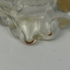 Vintage Avon Regence Cologne Glass Bottle 1 Fl Oz Clear Ruffled Flower Gold Cap