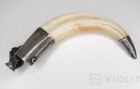 Antique Cigar Guillotine Cutter Handle Silver Plated Nickel Scissor Rare Old 19c