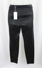 Vince Nwt Black Leather Side Zip Cropped Stretch Leggings Pant Size Xs