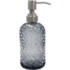 Glass Soap Dispenser Stainless Steel Pump Bottle Kitchen Bathroom Lotion Holder