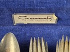 Vintage Community Plate Silverplate Flatware Set With Wood Chest