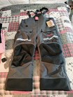 Eskimo Uplyft Ice Fishing Bibs 2xl Breathable Flotation Gray black With Red Flee