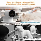 Airrobo Pg100 12000pa Pet Grooming Vacuum Kit 5-in-1  2l Dustbin 4 9ft Hose 50db
