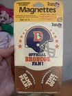 1992 Denver Broncos Vintage Team Nfl Football Magnettes Set Magnet Lot Afl Clean