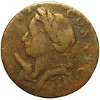 1787 Connecticut Copper  M 4-l     Horned Bust  Nice Original  Popular Variety 