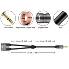 Headphone Splitter 3 5 Mm Audio Stereo Y Splitter Cable  1 8 Inch Trs Male To   