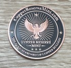 Buffalo Design  Premium Uv Colorized Coin - 1 Oz  999 Fine Copper Round