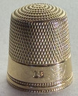 Vintage Simons Brothers Company  Thimble Size 13 Yellow Gold 14k