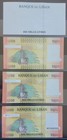 Lebanon 2021 P-92c 10000 Livres 4 Diff Notes  Progressing Proof X3   Specimen