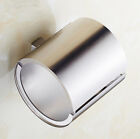 Sus 304 Toilet Roll Paper Holder Round Tissue Wall Mount Storage Cover Box Case