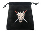 Seven Seas Pirates Dragon Scale Dice Set With Pouch - Green   Yellow Metal