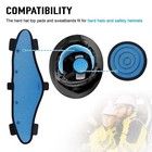 Hard Hat Top Pads And Sweatbands For Safety Helmet  Washable Blue