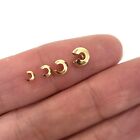 Crimp Cover Beads Real 14k Gold Filled Spacer Jewelry Findings 2 4mm 3mm 4mm 5mm