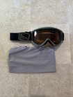 Scott Snow Goggles Men   s Black And Green Strap With Amber Lens Used Condition