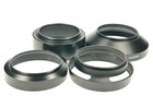 Unbranded 49mm Screw-in Metal Lens Hood Shades Lot Of 4 Hoods
