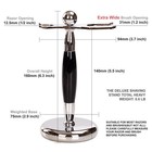 Sanwa Deluxe Stainless Steel Shaving Brush Stand Holder For Razor   Brush - Extr