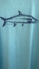 Vineyard Vines Performance Tarpon Fish Graphic T-shirt Aqua Blue Men   s Large Upf