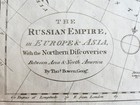 1785 Russian Empire Discoveries Between Asia And North America Antique Map