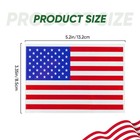3 Pack Reflective American Flag Stickers  5x3 Inch Durable Vinyl Decals For V   