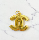 Designer Cc Gold Pendant 1pc Vintage Charm