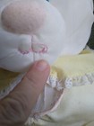 Vintage 1988 Fisher Price Puffalump Bear Yellow  Plush Baby Toy Nylon 80s