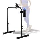 Adjustable Walking Pad Handle Bar With Phone   Cup Holder - Treadmill Handrail 
