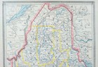 Vintage 1884 Maine Map 10 x13  Old Antique Original Bangor Portland Lewiston 