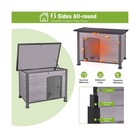 Large Outdoor Insulated Dog House Indestructible Dog Shelter 33 5 l 22 w 25 2 h