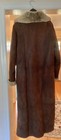 Searle Full Length Leather Outer Faux Fur Lined Ladies Coat  Vintage 1996 Size M